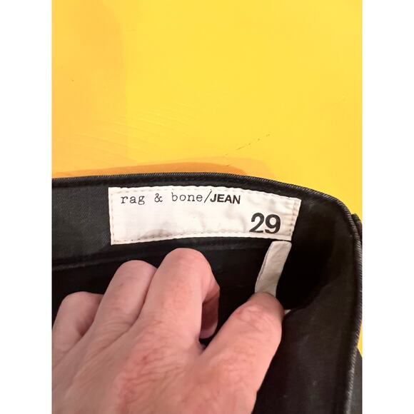 Rag & Bone Cotton Blend Coated Denim Mid-Rise Skinny Jeans Shoreditch Women's 29 - Picture 8 of 9